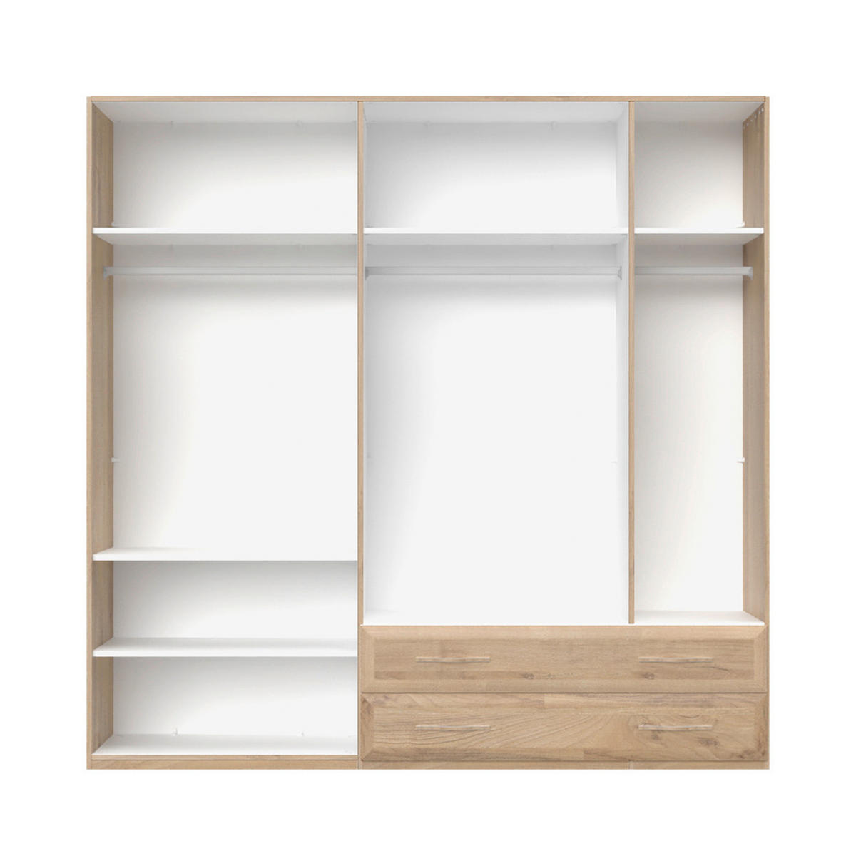 ORMAR SA KLASIČNIM VRATIMA bež  227/224/56 cm  - bež, Dizajnerski, metal/pločasti materijal (227/224/56cm)