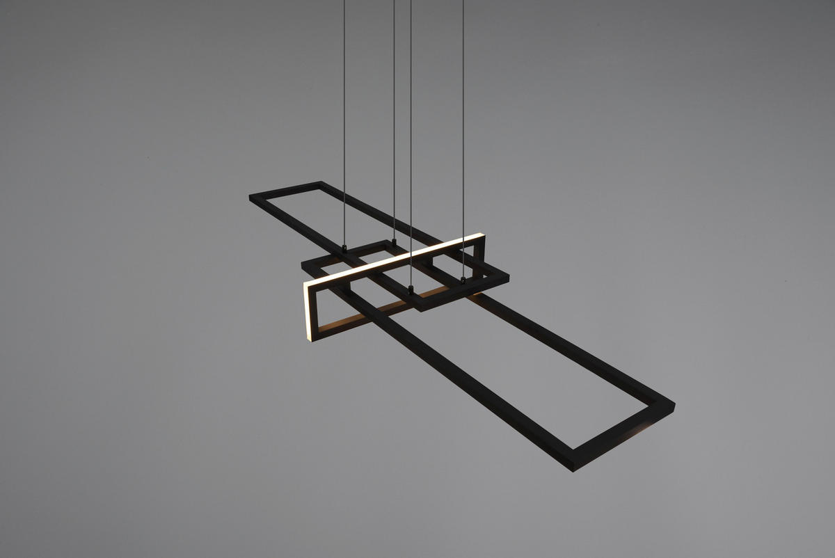LED-HÄNGELEUCHTE 110/40/150 cm  - Schwarz, Design, Metall (110/40/150cm) - Trio Leuchten