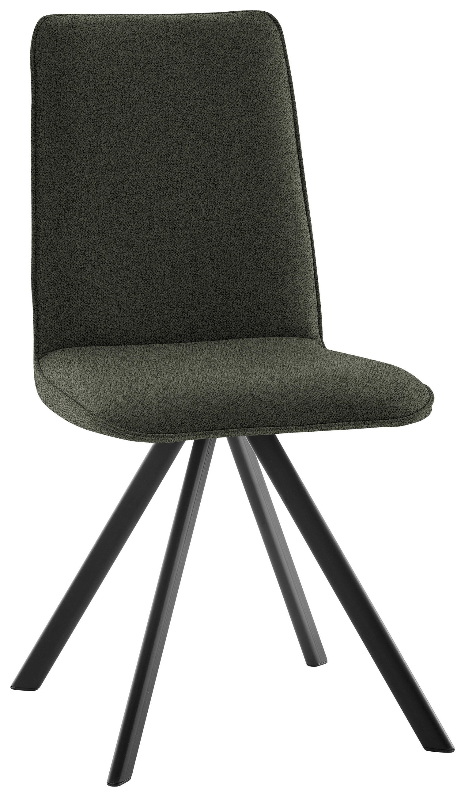 STUHL   Webstoff  Anthrazit, Schwarz  - Anthrazit/Schwarz, Design, Textil/Metall (47/92/60cm) - Cantus
