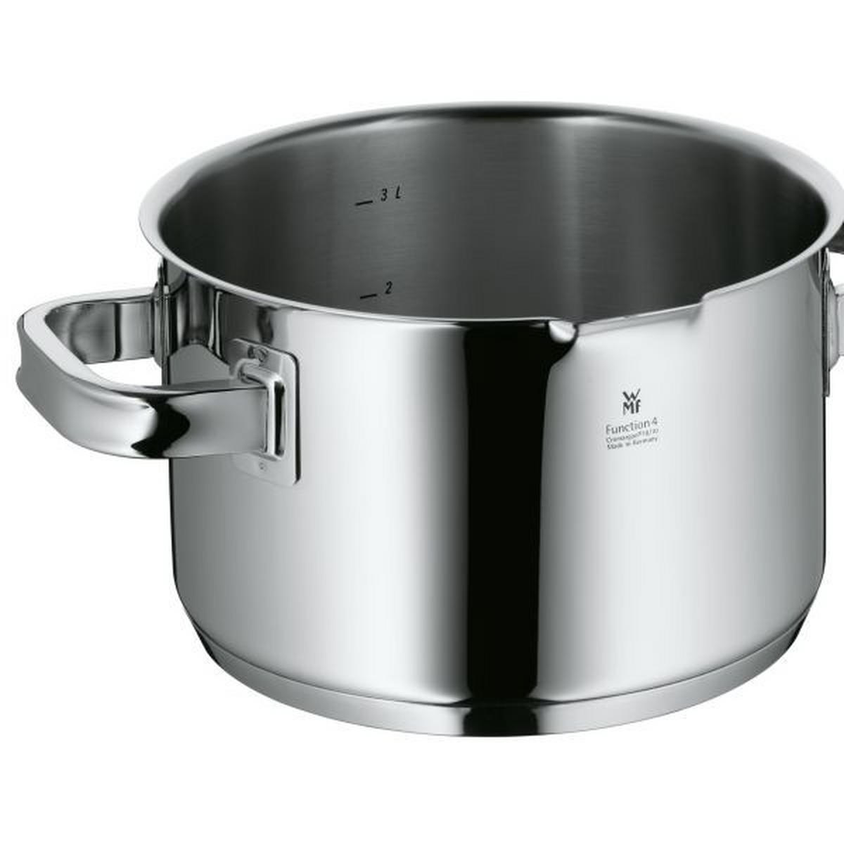 LONAC ZA MESO  3,9 l  Function 4  - boje oplemenjenog čelika/crvena, Basics, metal/plastika (20cm) - WMF