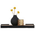WANDBOARD in 40/3/15 cm Schwarz, Eichefarben  - Eichefarben/Schwarz, Basics, Holzwerkstoff/Metall (40/3/15cm) - Xora