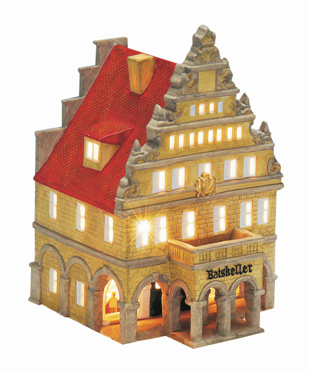 XXXLutz Dekohaus \ Braun, Rot 17x23x14 cm