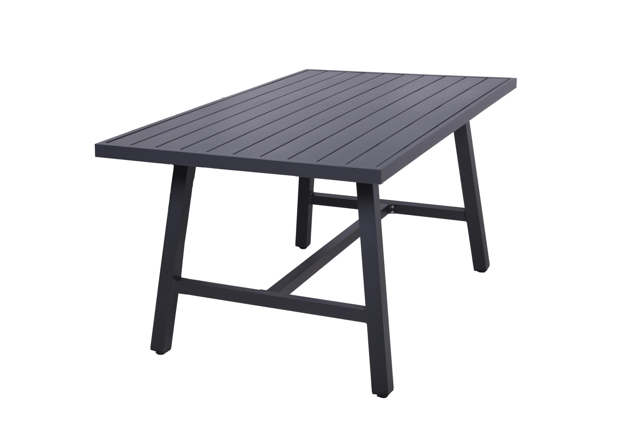 GARTENTISCH 160/89,5/75 cm Metall rechteckig  - Schwarz, Basics, Metall (160/89,5/75cm) - Gardenson
