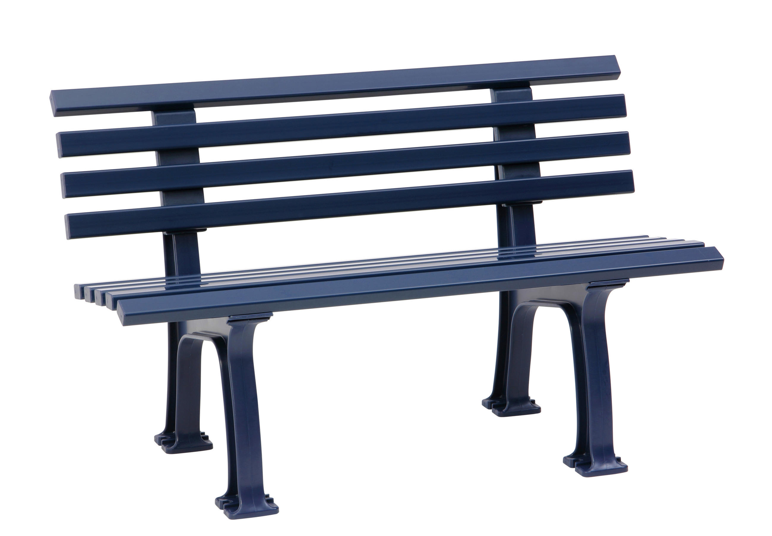 GARTENBANK 120/74/54 cm   - Blau, Basics, Kunststoff (120/74/54cm) - Modante