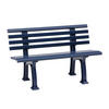 GARTENBANK 120/74/54 cm   - Blau, Basics, Kunststoff (120/74/54cm) - Modante