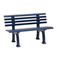 GARTENBANK 120/74/54 cm   - Blau, Basics, Kunststoff (120/74/54cm) - Modante