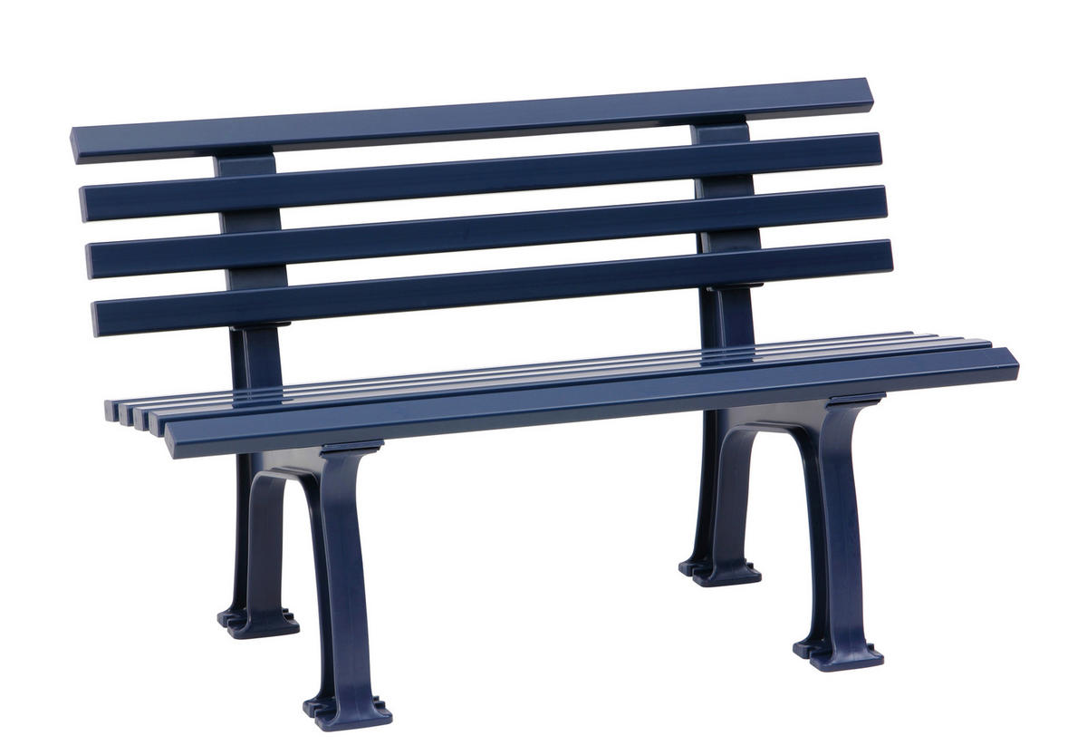 GARTENBANK 120/74/54 cm   - Blau, Basics, Kunststoff (120/74/54cm) - Modante