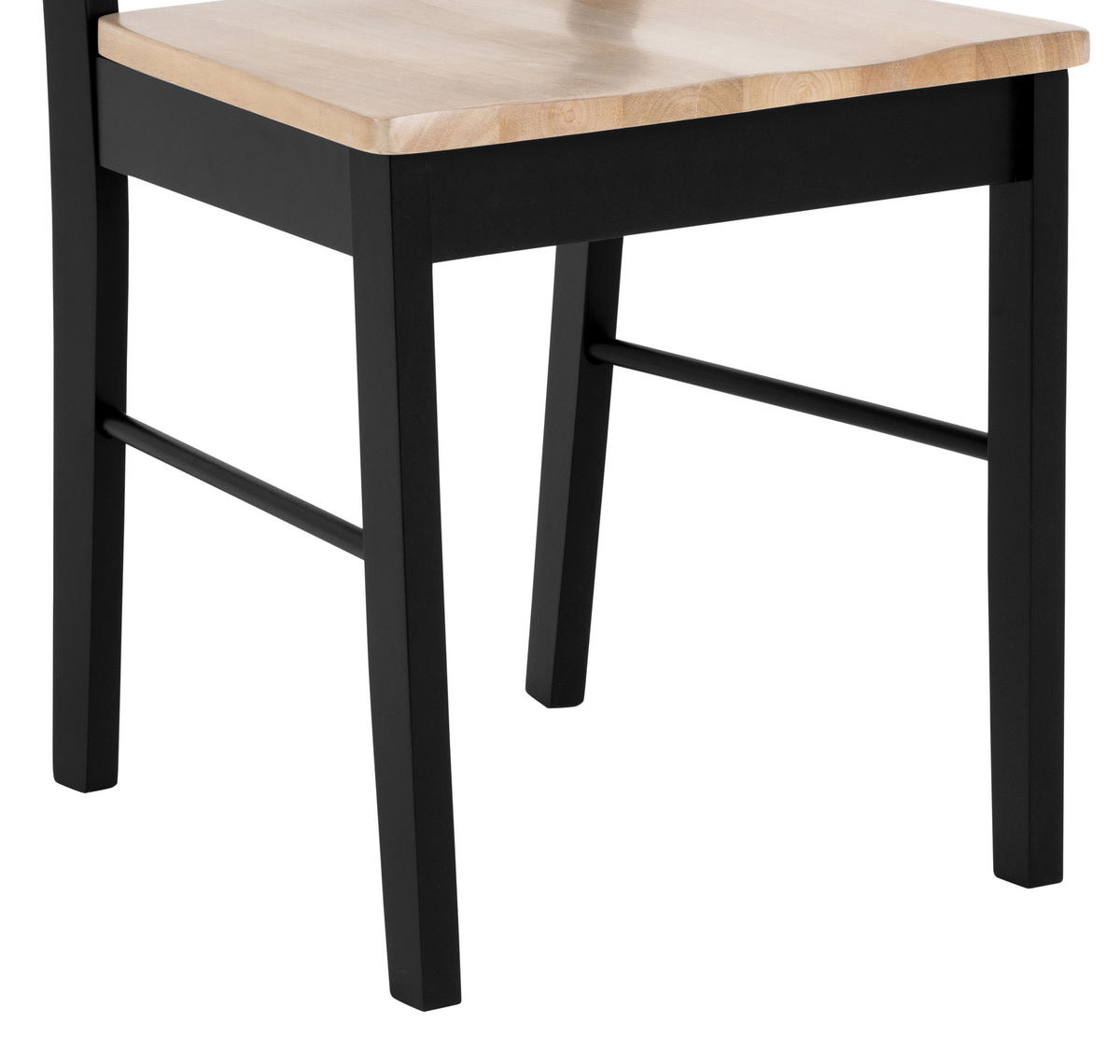 STUHL in Holz Schwarz, Eichefarben  - Eichefarben/Schwarz, Trend, Holz (44,5/90/47cm) - MID.YOU