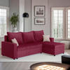 ECKSOFA Rot  - Rot, Design, Kunststoff/Textil (228/147cm) - P & B