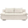 SCHLAFSOFA  in Cord Creme  - Chromfarben/Creme, Design, Textil/Metall (200/78/90cm) - Venda