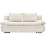 SCHLAFSOFA  in Cord Creme  - Chromfarben/Creme, Design, Textil/Metall (200/78/90cm) - Venda