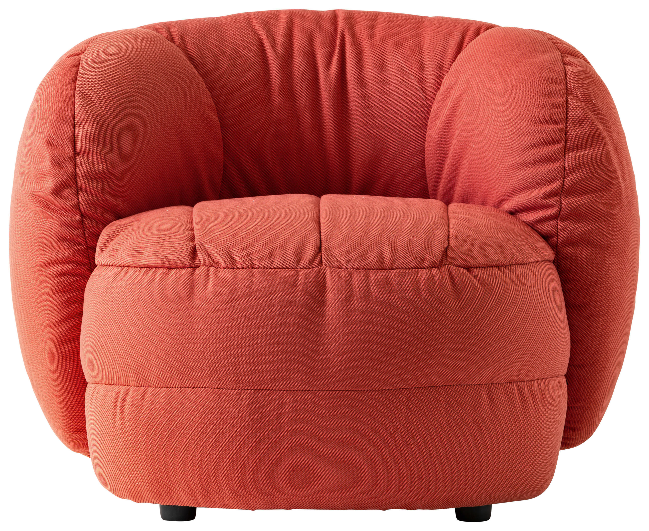 SESSEL Struktur Orange    - Schwarz/Orange, Design, Textil (96/76/91cm) - Connubia 