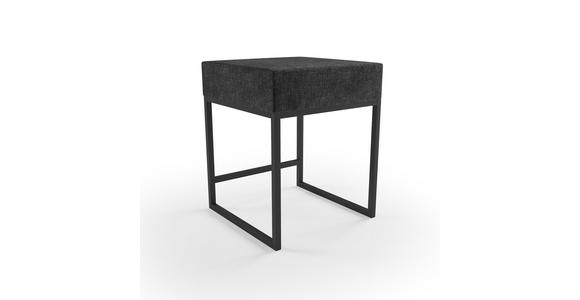 NACHTSCHRANK 45/55/45 cm - Anthrazit/Schwarz, Design, Textil/Metall (45/55/45cm) - Esposa