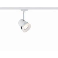 URAIL SCHIENENSYSTEM-STRAHLER - Chromfarben/Weiß, Design, Metall (18/9cm) - Paulmann