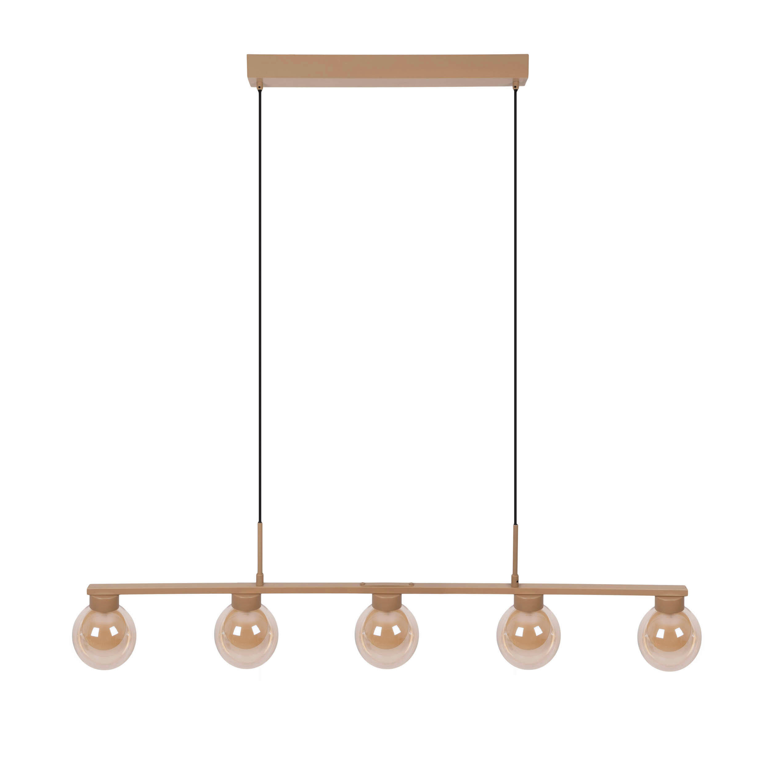 HÄNGELEUCHTE 116/12/150 cm  - Braun, KONVENTIONELL, Glas/Metall (116/12/150cm) - Näve