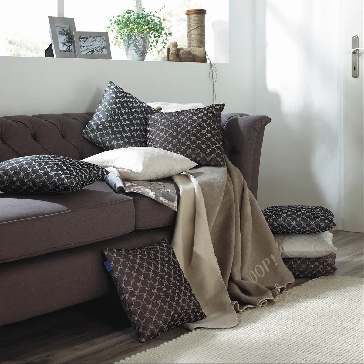 PLAID 150/200 cm  - Sandfarben, Design, Textil (150/200cm) - Joop!