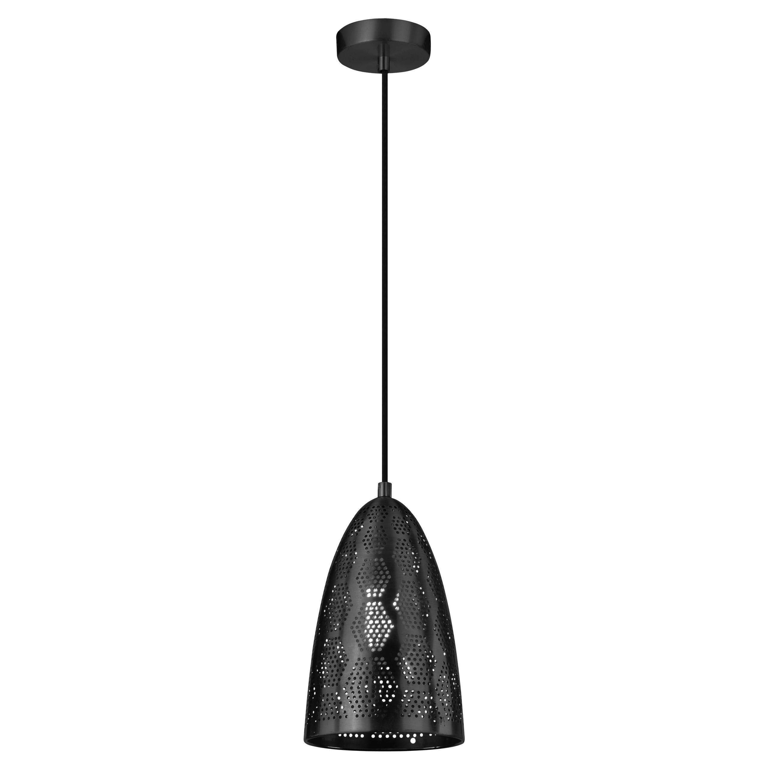 PENDELLEUCHTE Bene 20/20/130 cm   - Schwarz, Design, Metall (20/20/130cm)