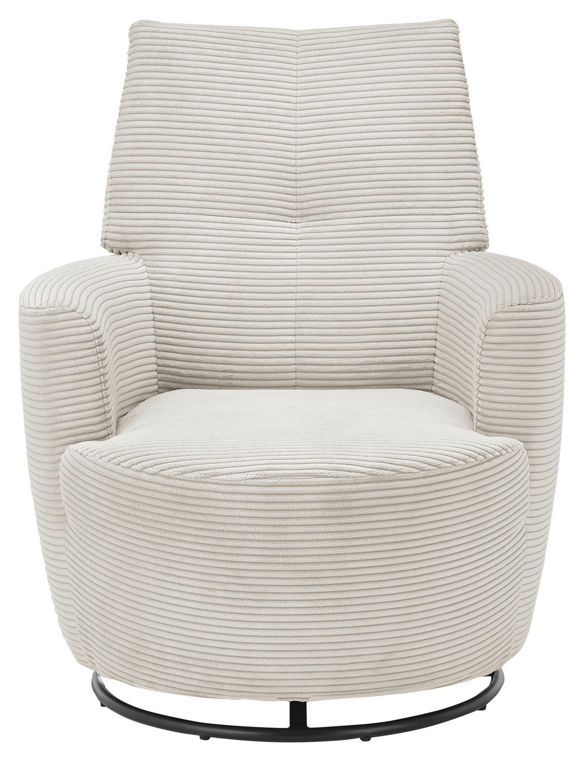 SESSEL Cord Creme    - Creme/Schwarz, Design, Textil/Metall (80/96/88cm) - SetOne by Musterring
