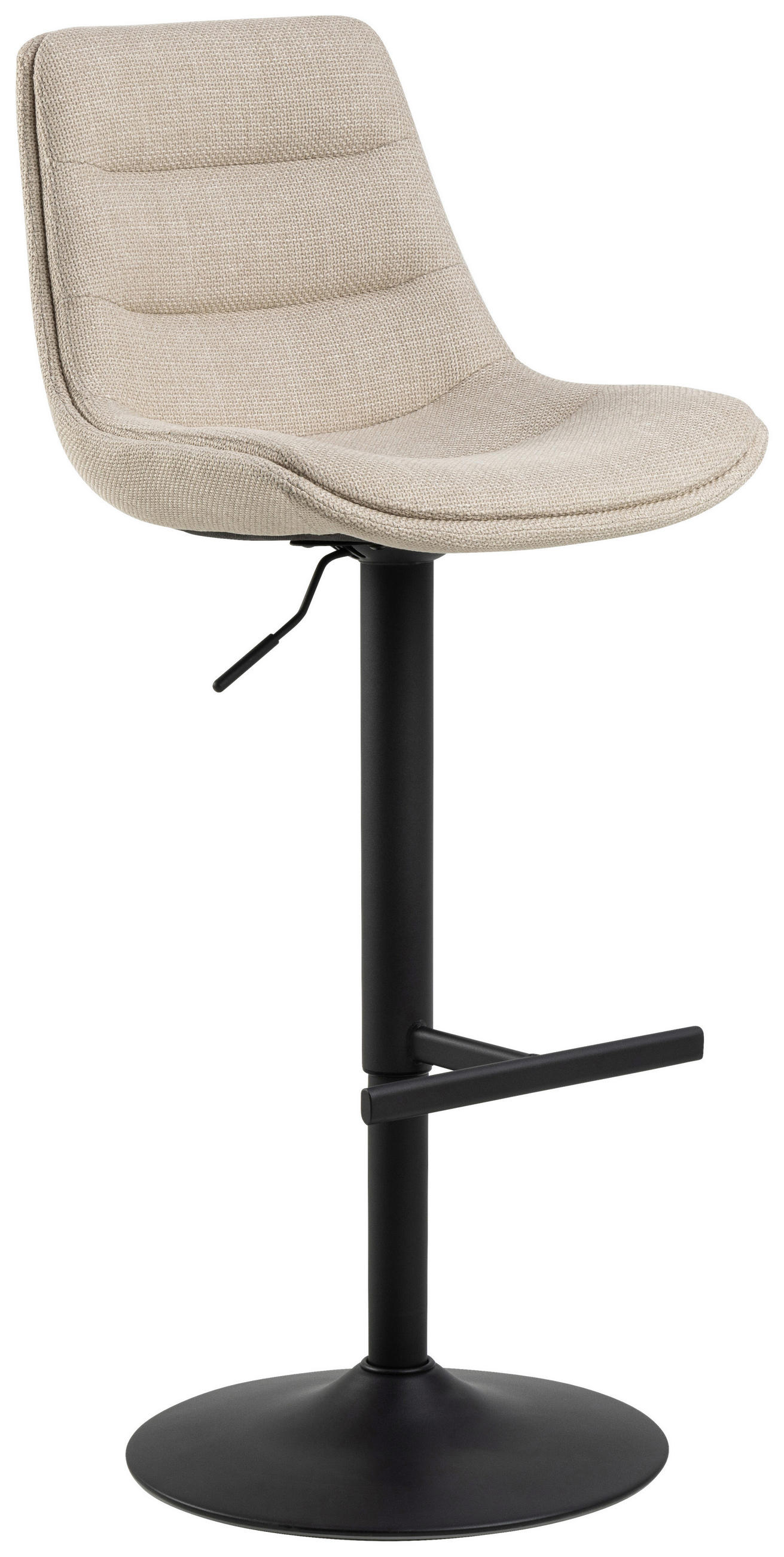 Taburet De Bar din textil, bej