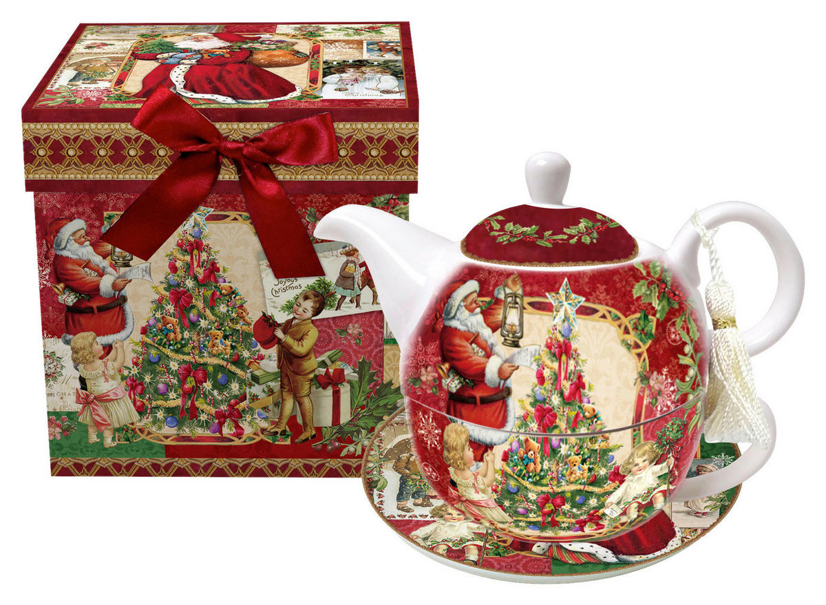 TEA-FOR-ONE TEÁSKÉSZLET  - többszínű, Trend, kerámia (17/14cm) - X-Mas