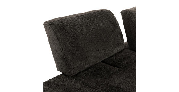 SCHLAFSOFA Chenille Anthrazit - Anthrazit/Schwarz, KONVENTIONELL, Kunststoff/Textil (235-255/80/116-138cm) - Carryhome