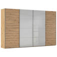 SCHWEBETÜRENSCHRANK 361/235/68 cm 4-türig  - Chromfarben, KONVENTIONELL, Glas/Holzwerkstoff (361/235/68cm) - Novel