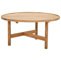 COUCHTISCH Wildeiche massiv 80/80/40 cm rund Wildeiche  - Wildeiche, Design, Holz (80/80/40cm) - Linea Natura