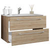 WASCHTISCHKOMBI 81 cm  - Alufarben/Weiß, MODERN, Keramik/Holzwerkstoff (81cm) - MID.YOU