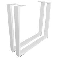 TISCHGESTELL Weiß  - Weiß, Design, Metall (78/72,5/7,5cm) - Valdera