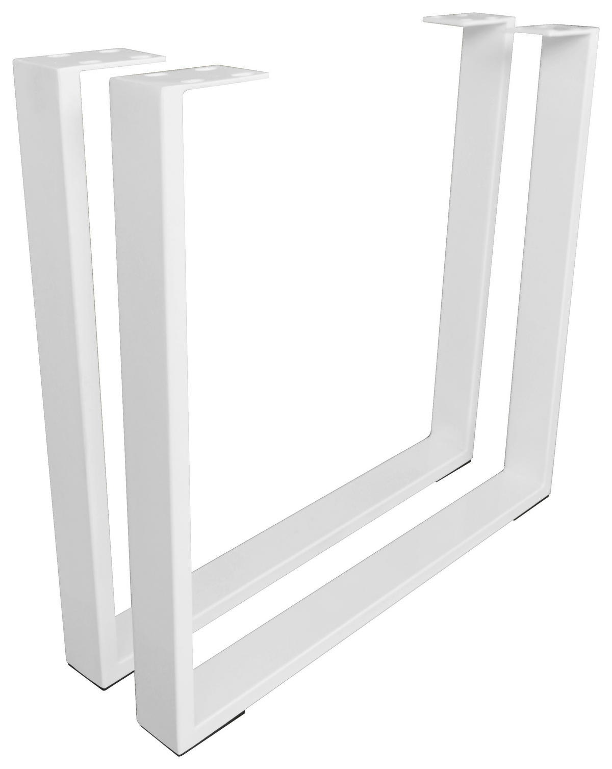 TISCHGESTELL Weiß  - Weiß, Design, Metall (78/72,5/7,5cm) - Valdera