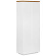 GARDEROBENSCHRANK  in 75/198/42 cm  - Eichefarben/Weiß, KONVENTIONELL, Holz/Holzwerkstoff (75/198/42cm) - Novel