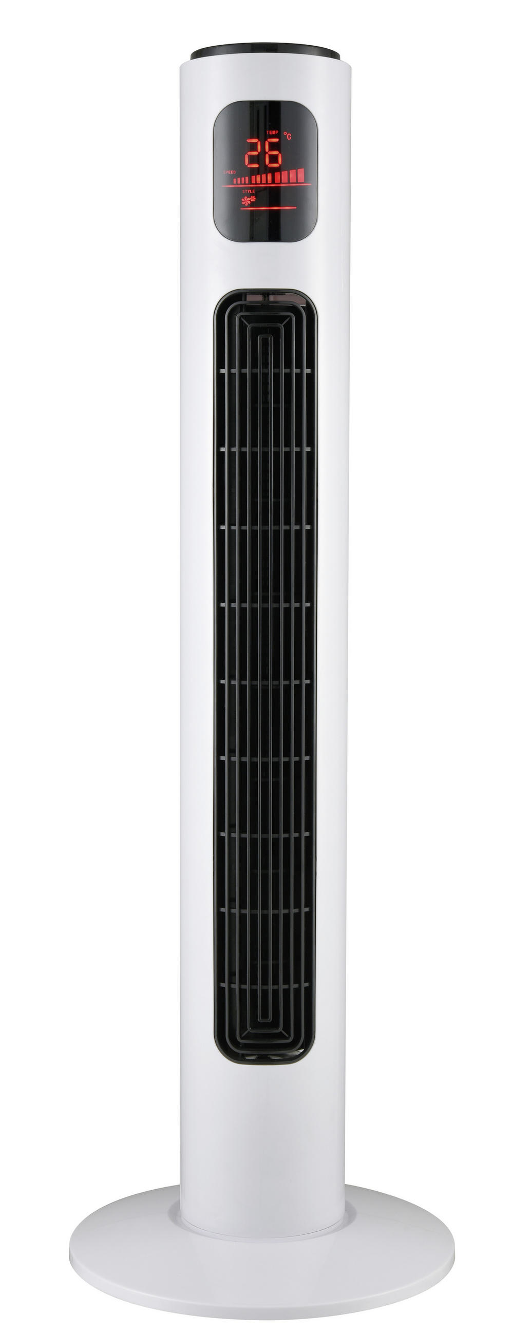 STĹPOVÝ VENTILÁTOR - biela, Basics, kov/plast (96cm) - Mican