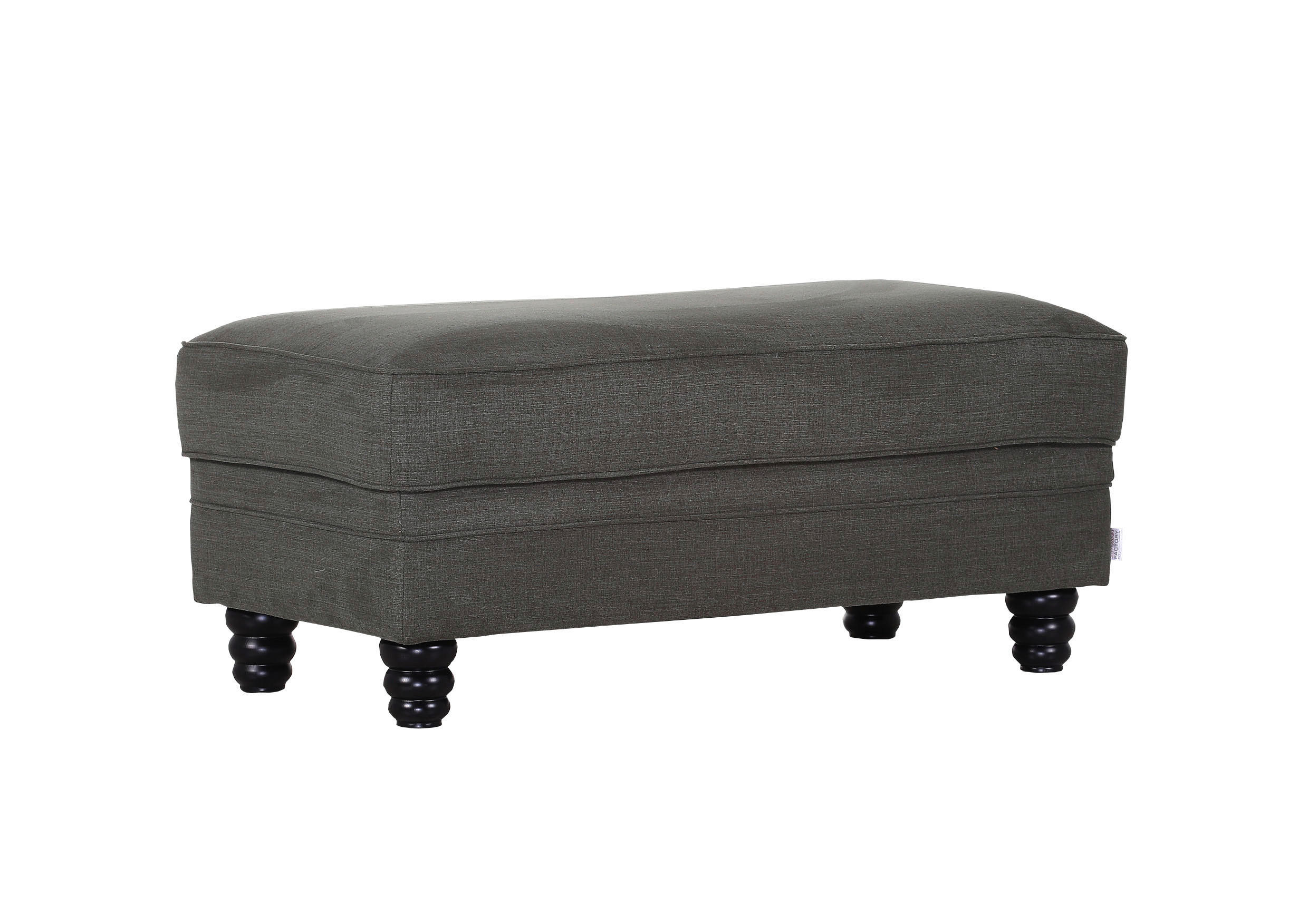 PALL i textil mörkgrå, mörkgrön  - mörkgrå/mörkbrun, Design, trä/textil (125/53/65cm)