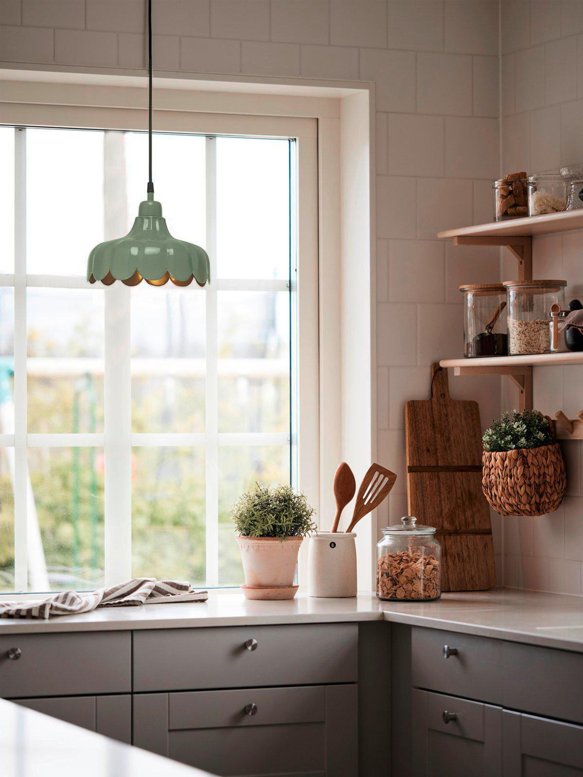 HÄNGELEUCHTE PR Home Wells 24/21 cm - Hellgrün, LIFESTYLE, Metall (24/21cm)