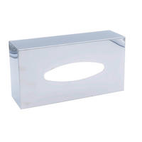 ZÁSOBNÍK NA PAPIEROVÉ UTIERKY farba ušľachtilej ocele - farba ušľachtilej ocele, Basics, kov (26/8/13,5cm) - Sadena