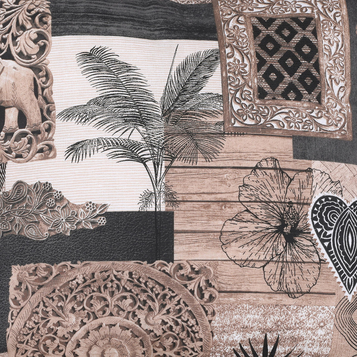 JASTUK ZA STOLICU  50/7/120 cm    - bijela/crna, Design, tekstil (50/7/120cm)