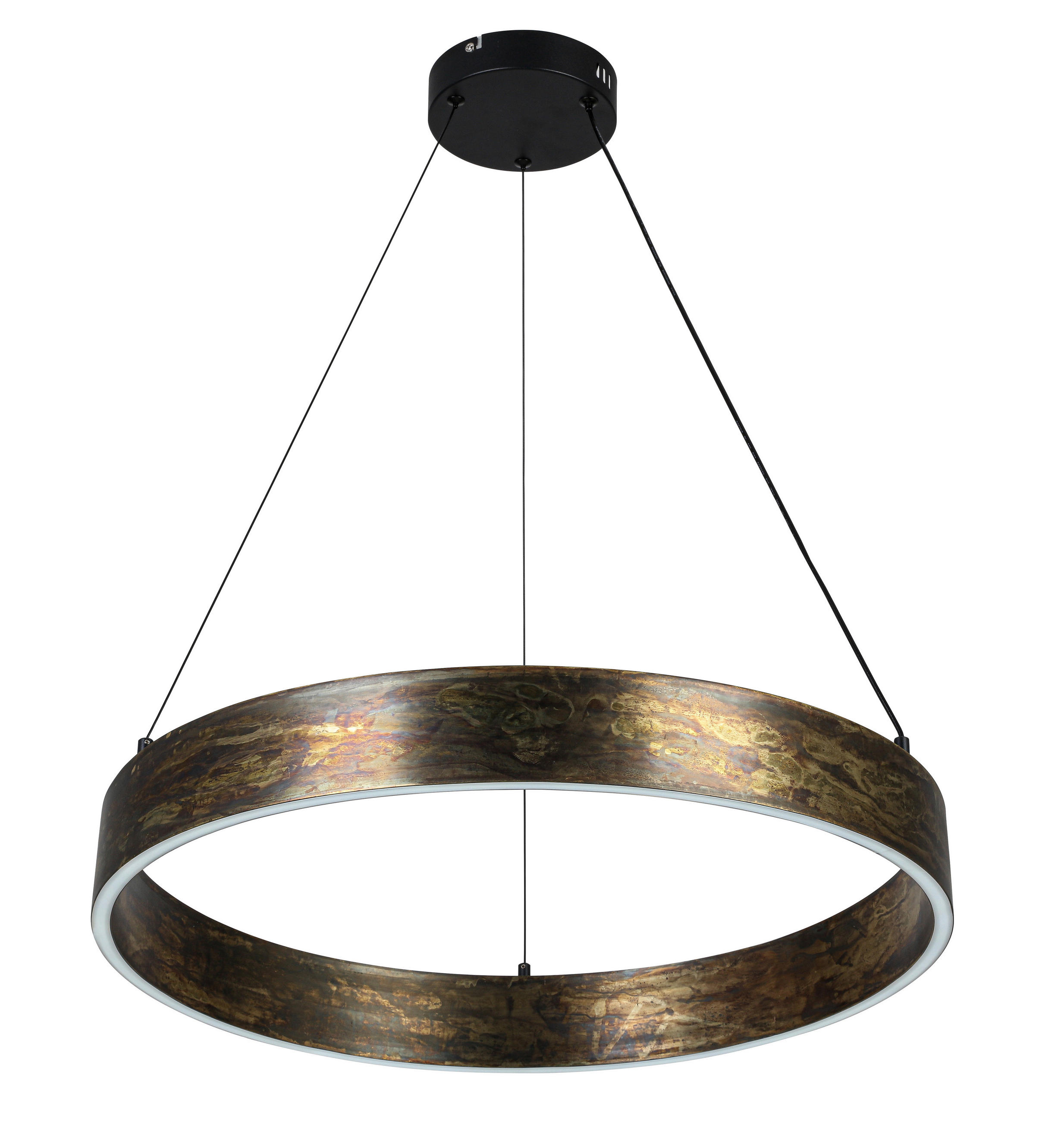 LED-HÄNGELEUCHTE Oxira 59/120 cm  - Multicolor/Schwarz, Design, Kunststoff/Metall (59/120cm) - Dieter Knoll