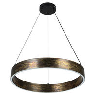 LED-HÄNGELEUCHTE Oxira 59/120 cm  - Multicolor/Schwarz, Design, Kunststoff/Metall (59/120cm) - Dieter Knoll