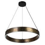 LED-HÄNGELEUCHTE Oxira 59/120 cm  - Multicolor/Schwarz, Design, Kunststoff/Metall (59/120cm) - Dieter Knoll