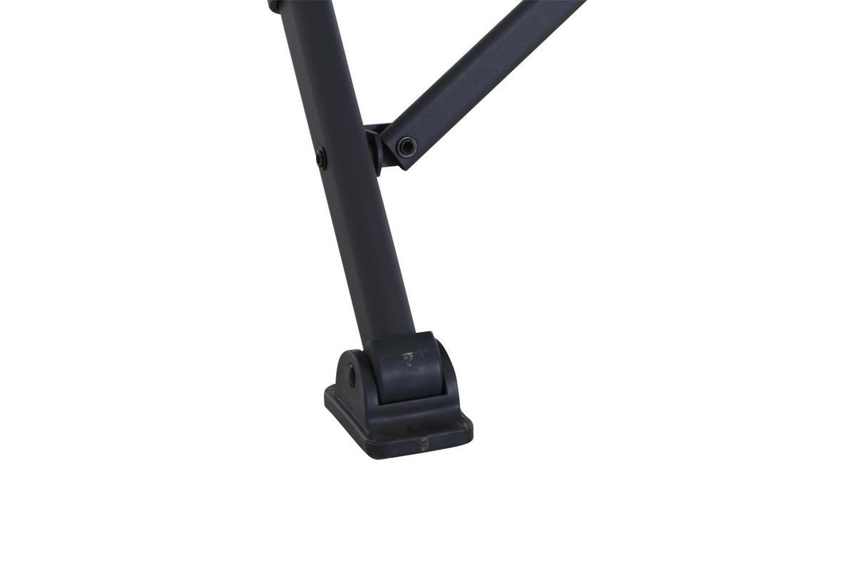 CAMPINGSESSEL - Anthrazit/Braun, KONVENTIONELL, Textil/Metall (73/55/99cm) - Siena Garden