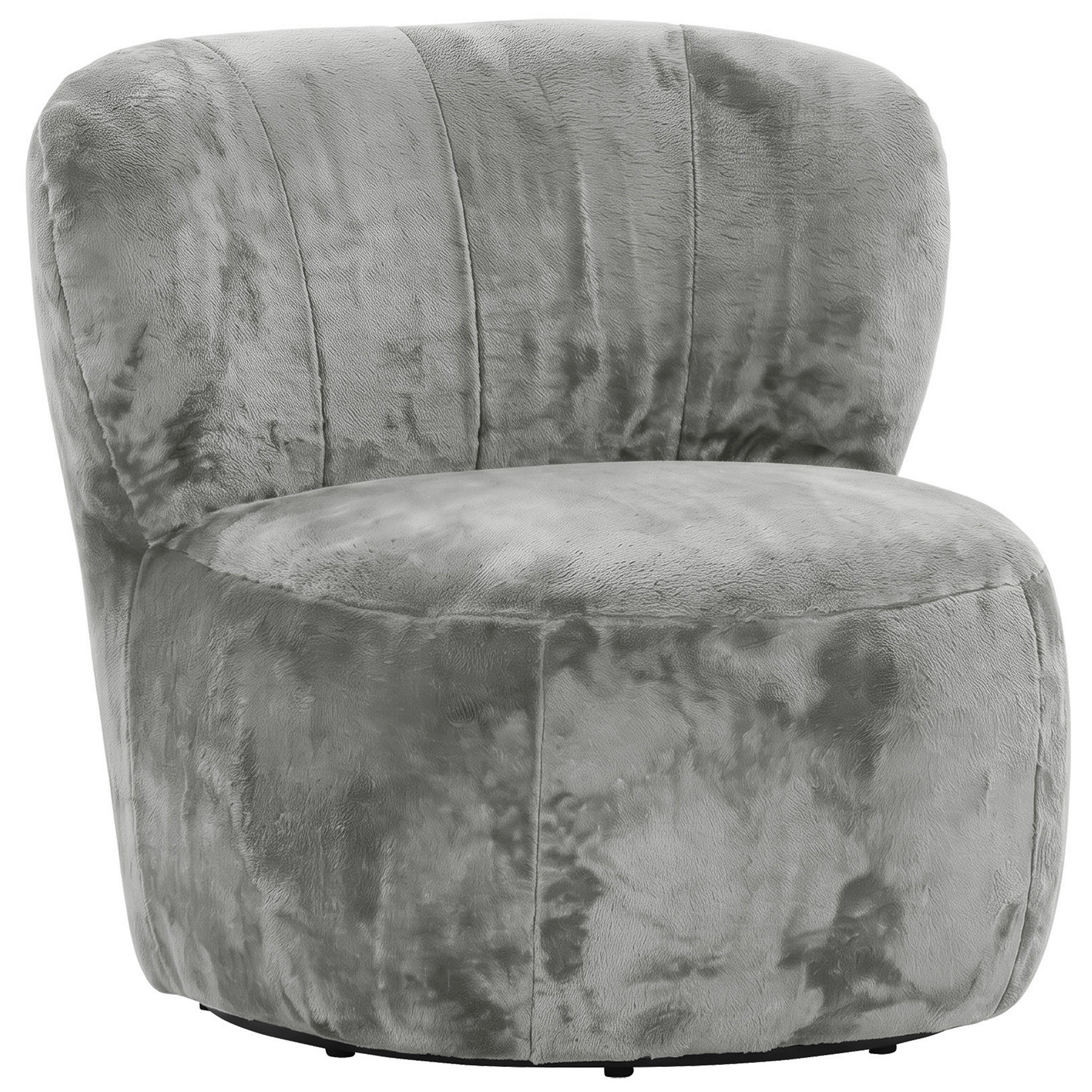 SESSEL in Plüsch Salbeigrün  - Salbeigrün/Schwarz, MODERN, Textil/Metall (82/78/81cm) - Carryhome