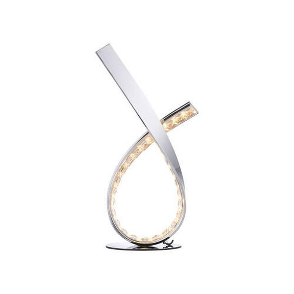 LED BORDSLAMPA 17/15/38,5 cm   - kromfärg, Design, metall/plast (17/15/38,5cm) - Paul Neuhaus