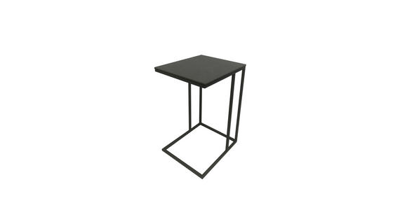 BEISTELLTISCH in Metall, Glas, Keramik 43/38/63 cm - Dunkelgrau/Schwarz, Design, Glas/Keramik (43/38/63cm) - Carryhome