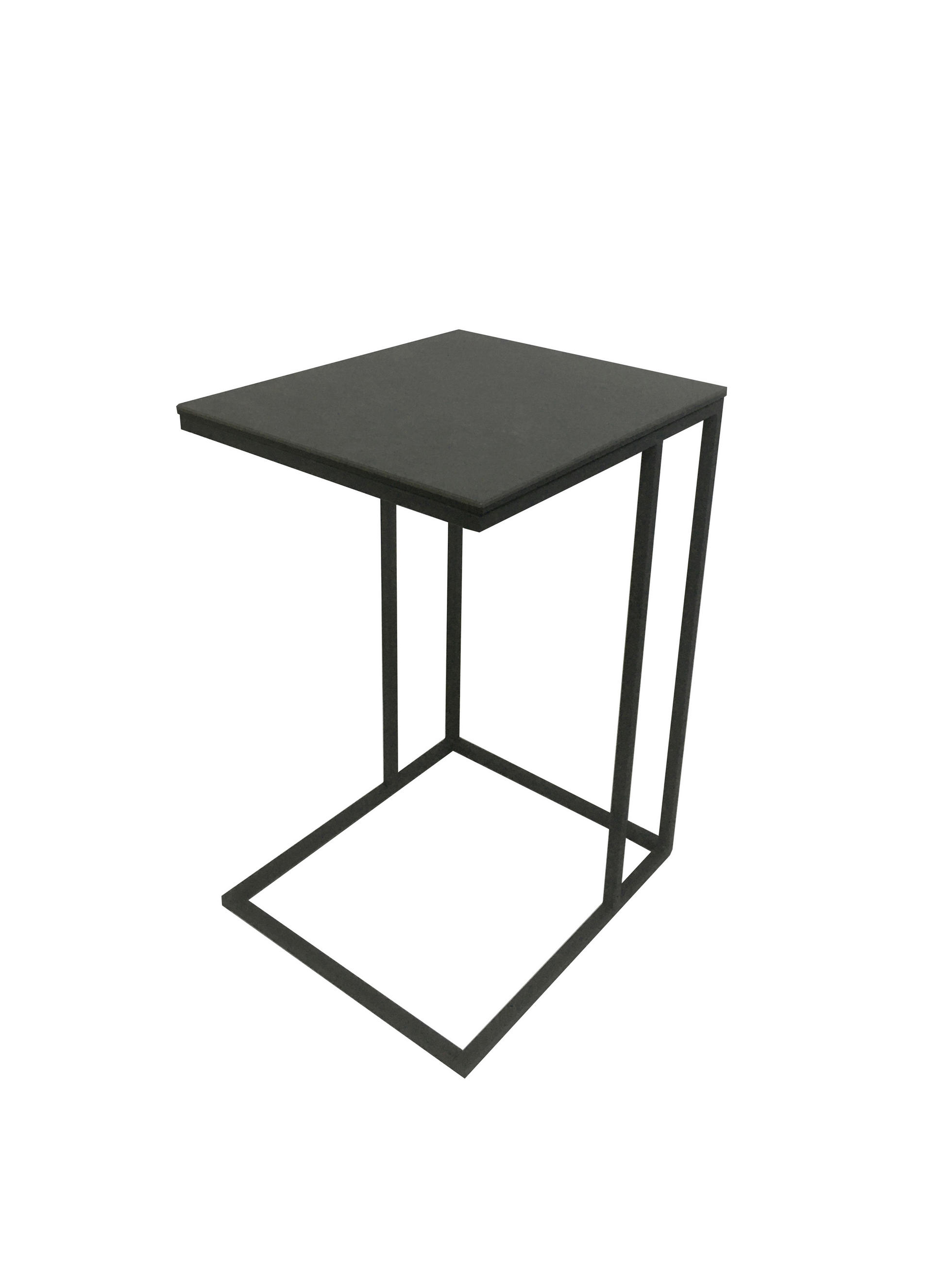 BEISTELLTISCH 43/38/63 cm Schwarz, Dunkelgrau rechteckig  - Dunkelgrau/Schwarz, Design, Glas/Keramik (43/38/63cm) - Carryhome