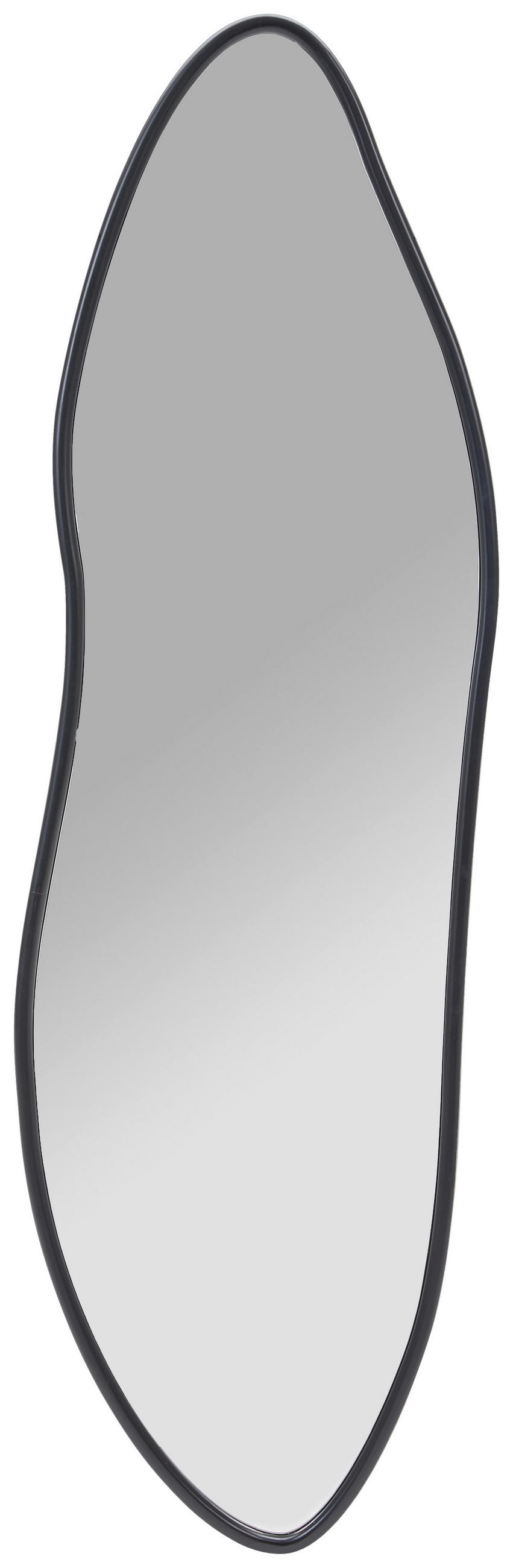 WANDSPIEGEL 49/160/3 cm    in organisch  - Klar/Schwarz, Design, Glas/Holzwerkstoff (49/160/3cm) - MID.YOU