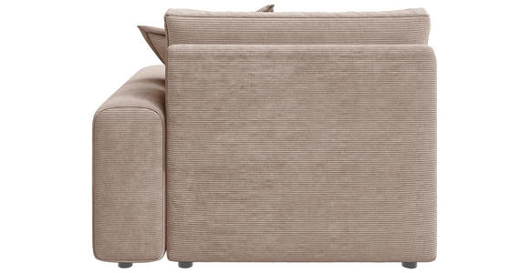 BIGSOFA Cord Rosa  - Schwarz/Rosa, MODERN, Kunststoff/Textil (117/93/190cm) - Carryhome