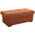 HOCKERBANK 108/42/54 cm Flachgewebe Rostfarben Kunststoff  - Rostfarben/Schwarz, Design, Kunststoff/Textil (108/42/54cm) - Xora