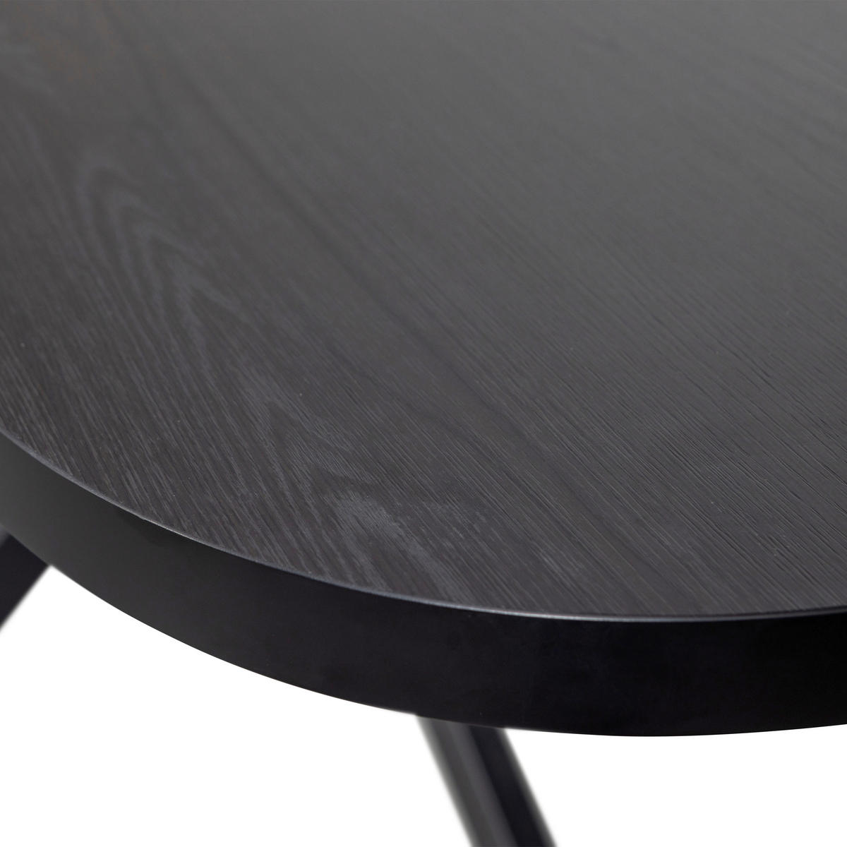 ESSTISCH Schwarz oval  ausziehbar  - Schwarz, MODERN, Holzwerkstoff (180-220/90/75cm) - Livetastic
