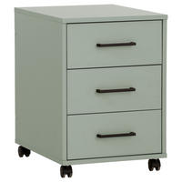 ROLLCONTAINER Olivgrün  - Schwarz/Olivgrün, MODERN, Holzwerkstoff/Kunststoff (40,1/57/50cm) - MID.YOU