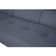 ECKSOFA Blaugrau Feincord  - Blaugrau/Schwarz, Design, Textil/Metall (205/280cm) - Xora